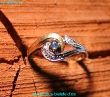 Nr:4478,11 - Ring 585gg - mit Diamantsplittern - Ringgröße 51